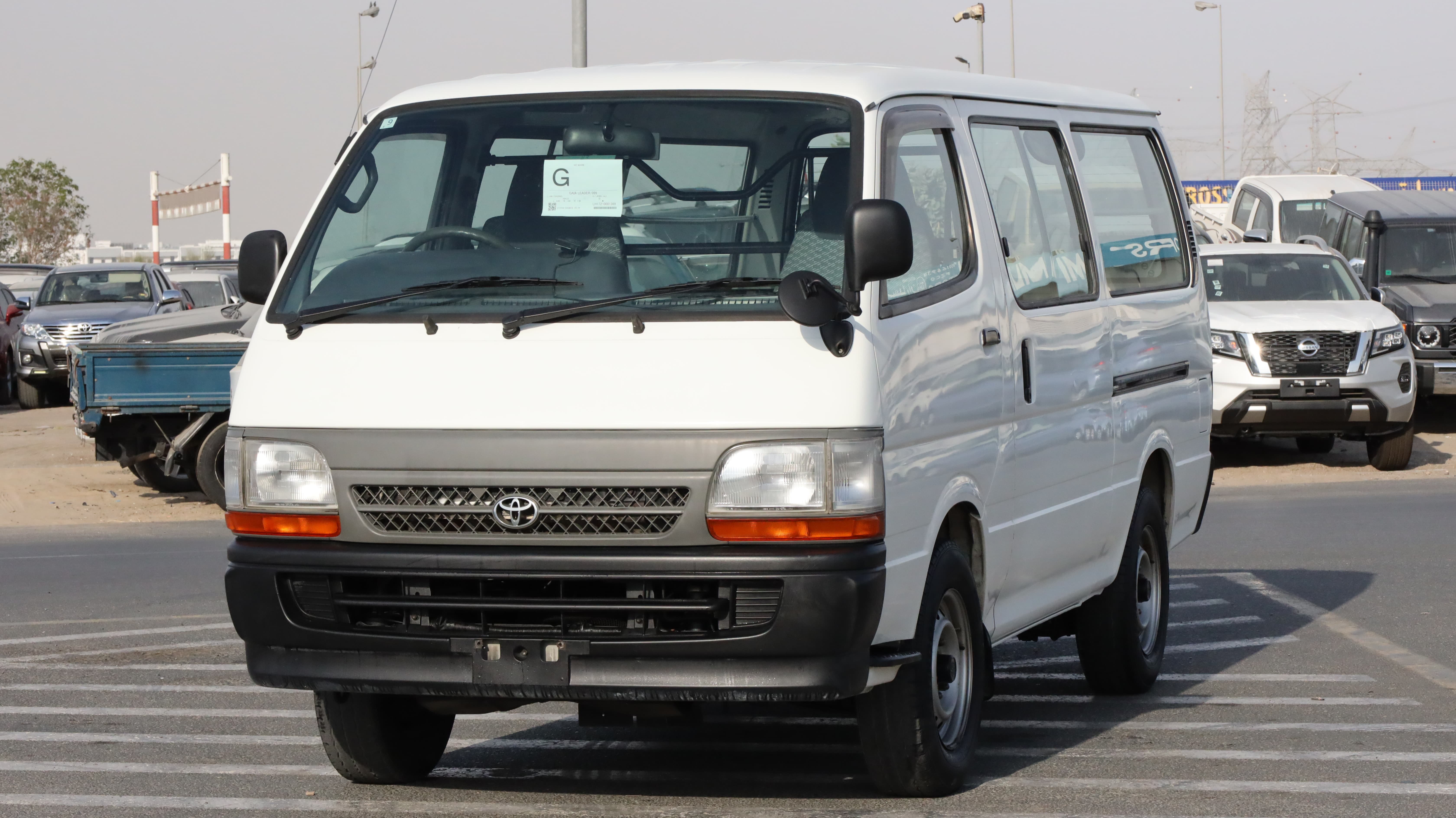 Toyota HiAce White Commercial Passenger Van