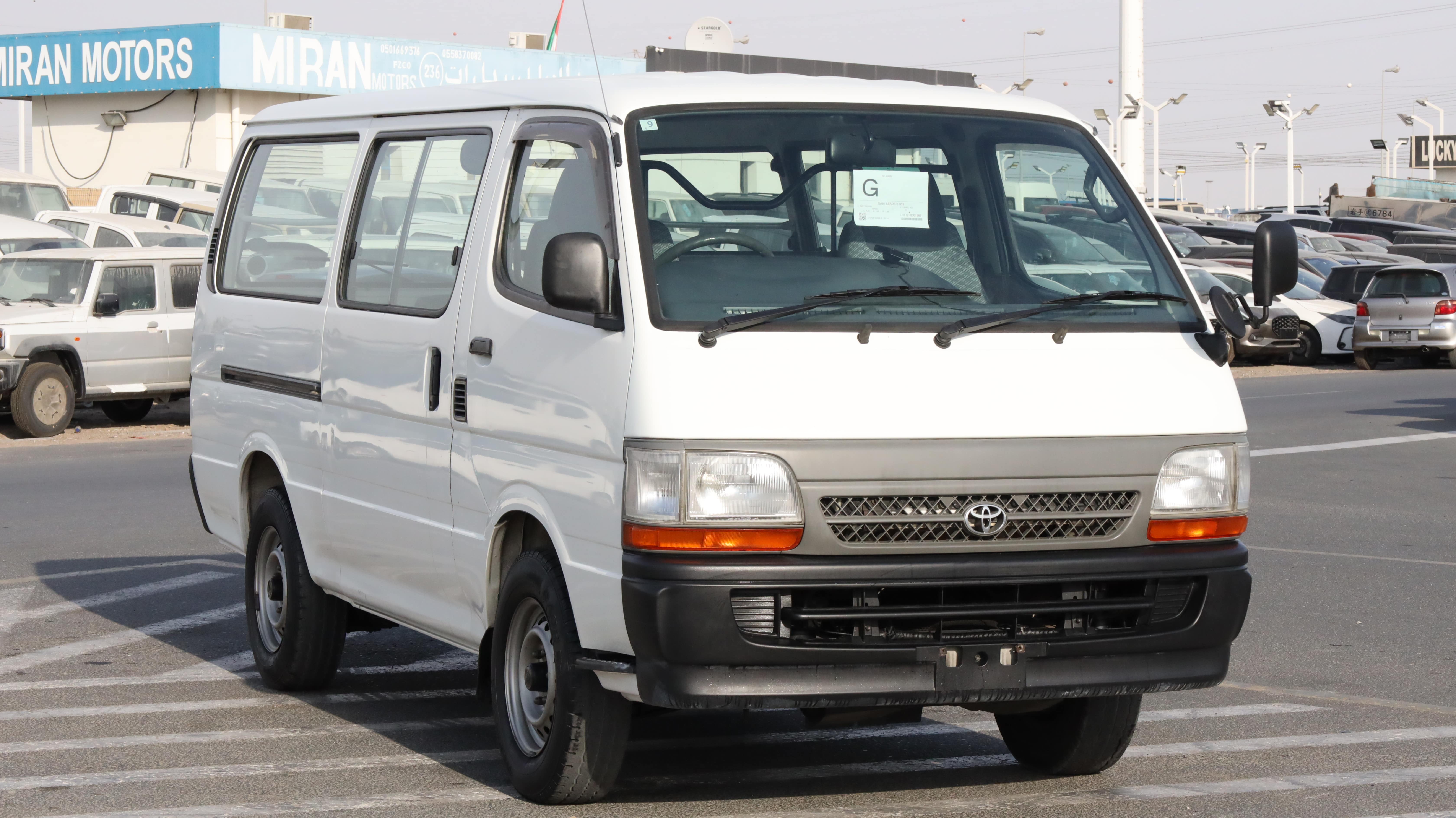 Toyota HiAce White Commercial Passenger Van