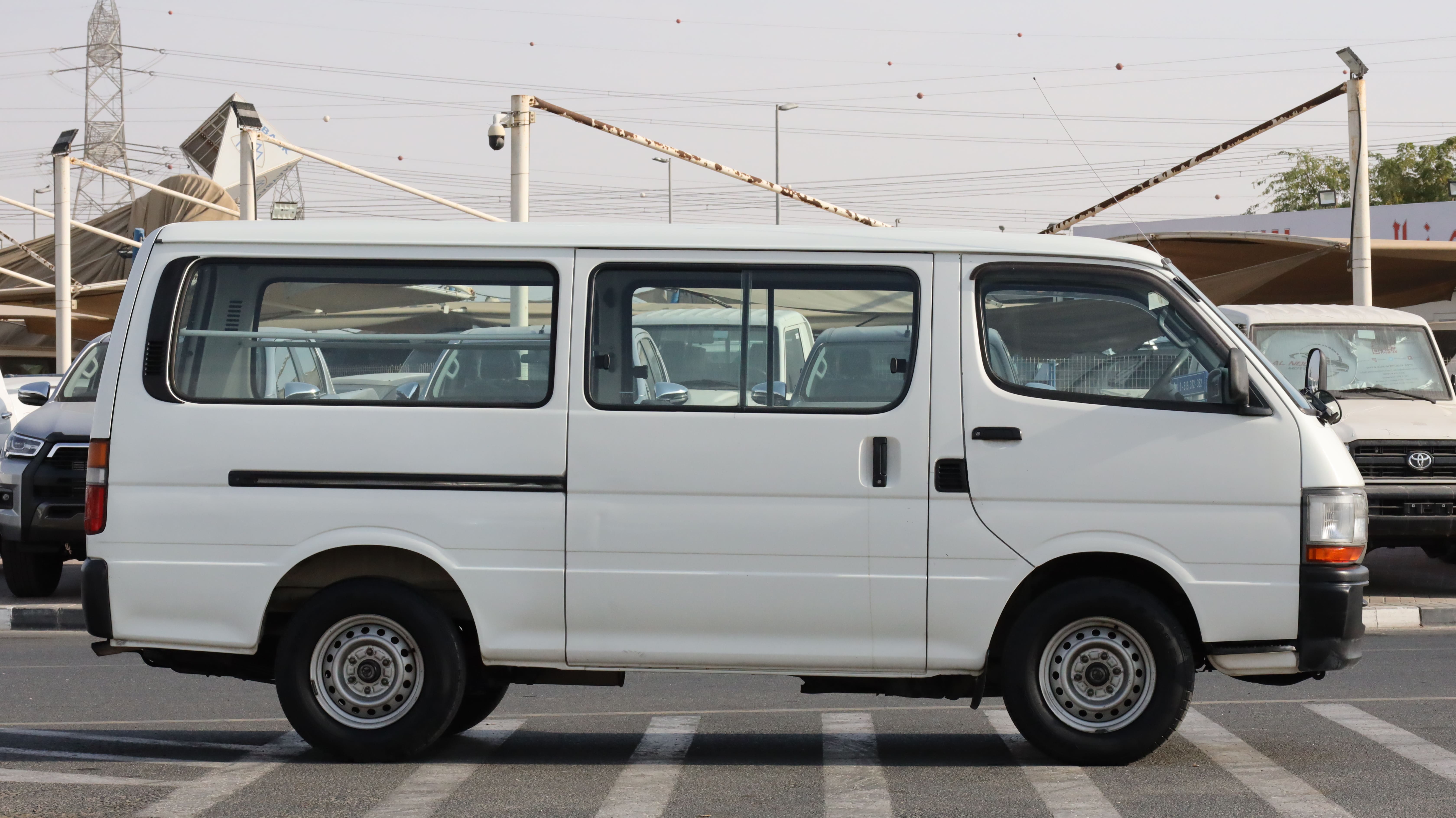 Toyota HiAce White Commercial Passenger Van